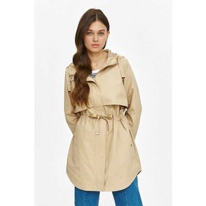 Jacheta parka cu gluga si cordon in talie imagine