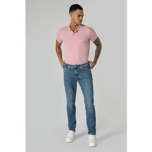 Blugi drepti cu aspect decolorat Karl imagine