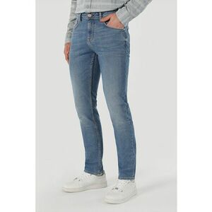 Blugi cu croiala dreapta si 5 buzunare imagine