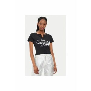 Tricou dama - 303896683 - Bumbac - Negru imagine