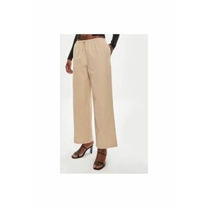 Pantaloni dama - 303995799 - Bumbac - Bej imagine