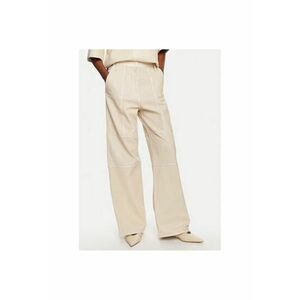 Pantaloni Dama - 304610264 - Piele naturala - 36 - Bej imagine