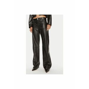 Pantaloni dama - 304005244 - Piele naturala - Negru imagine