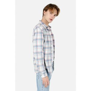 Camasa din bumbac cu model in carouri imagine