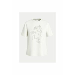 Tricou dama - 304932120 - Bumbac organic - Alb imagine