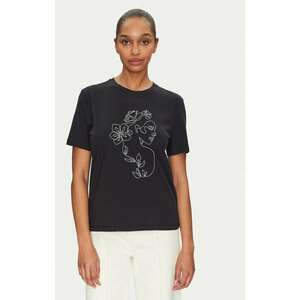 Tricou dama - 304932113 - Bumbac organic - Negru imagine