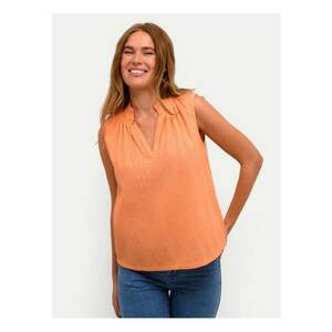 Tricou dama - 369391 - Portocaliu - Bumbac - imagine