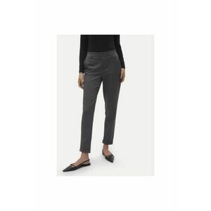 Pantaloni dama - 304470639 - Poliester/Viscoza - Gri imagine
