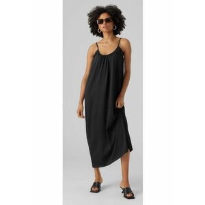 Rochie - 12948 - Bumbac/Poliester - Negru imagine