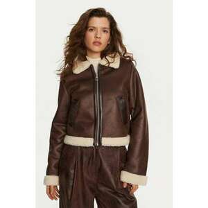 Geaca dama - 304497650 - Piele ecologica - Maro imagine