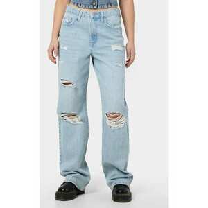 Blugi dama - 304006494 - Bumbac - Albastru imagine