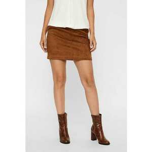 Fusta mini de piele intoarsa sintetica imagine