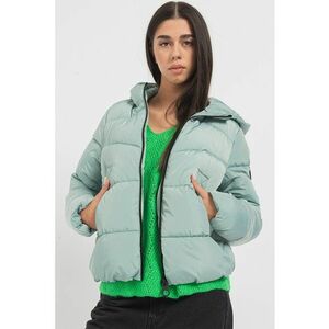 Geaca cu gluga si buzunare oblice New Amanda imagine