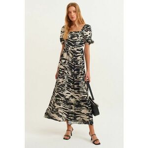 Rochie cu maneci bufante si model imagine