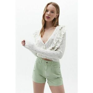 Pulover crop cu decolteu in V Parfirgan imagine