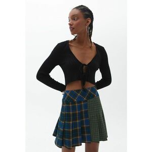 Bluza striat cu prindere frontala cu snururi imagine