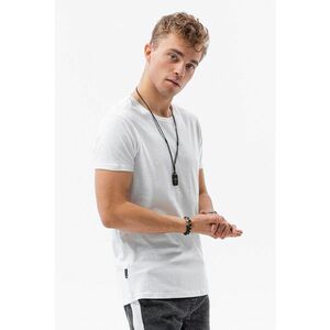 Tricou din bumbac cu decolteu la baza gatului imagine