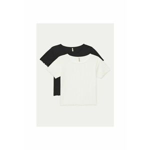 Set 2 tricouri fete - 304930942 - Poliester/Viscoza - Alb imagine