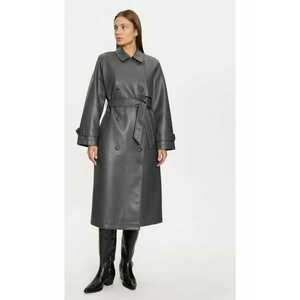 Trench dama - 304509384 - Piele ecologica - Gri imagine