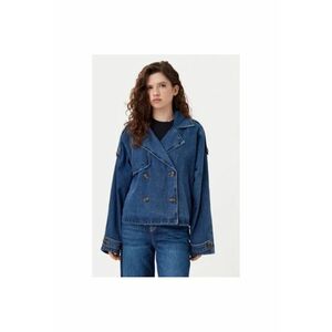 Geaca dama - 304703362 - Bumbac - Albastru imagine