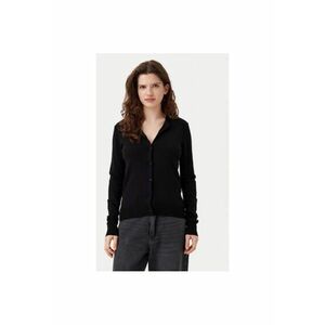 Cardigan dama - 304703225 - Viscoza/Nylon - Negru imagine