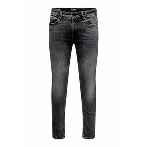 Blugi barbati - bumbac/elastan - slim fit - gri imagine