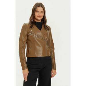 Geaca dama - 304509414 - Piele ecologica - Maro imagine