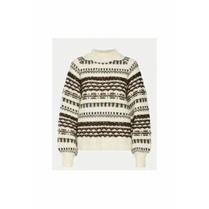 Bluza dama - 304510946 - Poliester reciclat/Acril - Bej imagine