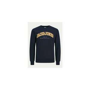 Jack&Jones Junior Bluza Caleb 12258980 Bleumarin Relaxed Fit - Bumbac - imagine