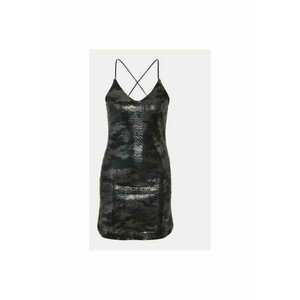 Rochie dama - 304534850 - Poliester/Fibre metalice - Negru imagine