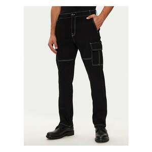 Pantaloni barbati - 304493478 - Bumbac/Poliester - Negru imagine