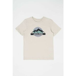 Tricou de bumbac cu decolteu la baza gatului Peak imagine