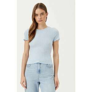 Tricou dama - 304807763 - Viscoza/Poliester - Albastru imagine