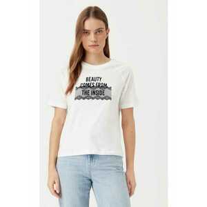 Tricou dama - 304807091 - Bumbac - Alb imagine