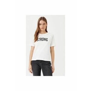 Tricou dama - 304807107 - Bumbac - Alb imagine