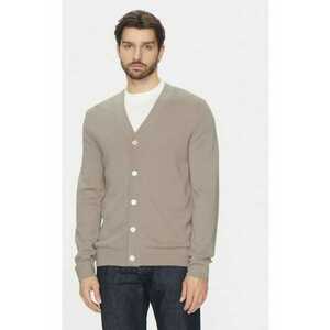 Cardigan barbati - 304810077 - Lana merinos - Bej imagine