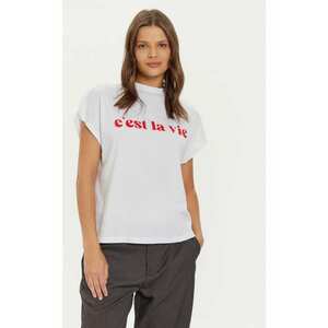 Tricou dama - 304736285 - Bumbac organic - Alb imagine