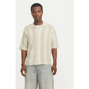 Camasa barbati - 304778278 - Poliester reciclat/Bumbac - Bej imagine