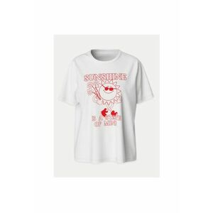 Tricou dama - 646157 - Alb - Bumbac - imagine