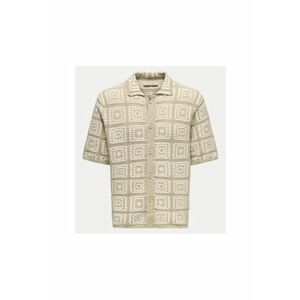 Camasa barbati - 305331724 - Bumbac - Bej imagine