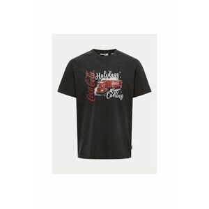 Tricou barbati - 304493485 - Bumbac - Negru imagine