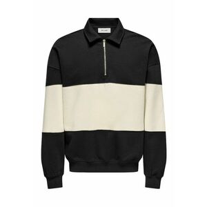 Pulover barbati - Bumbac - Negru/Bej - imagine