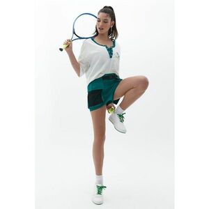 Tricou lejer cu imprimeu si maneci cazute imagine