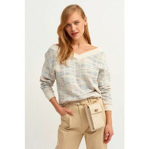 Bluza de trening cu decolteu in V imagine