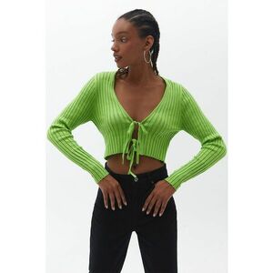 Bluza striat cu prindere frontala cu snururi imagine