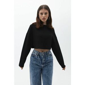 Pulover crop supradimensionat imagine