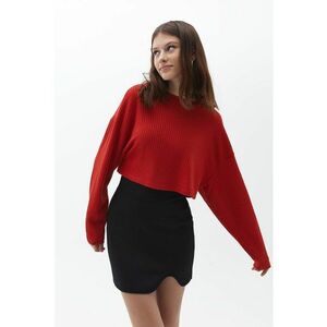 Pulover crop supradimensionat imagine