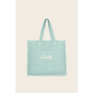 Geanta de plaja cu logo brodat imagine