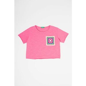 Tricou cu garnituri crosetate de dantela imagine