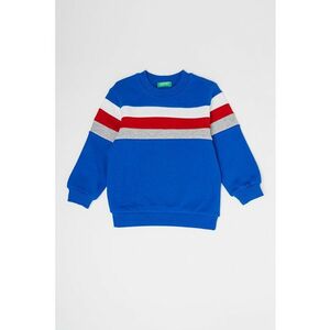 Bluza sport de bumbac cu insertii in dungi imagine